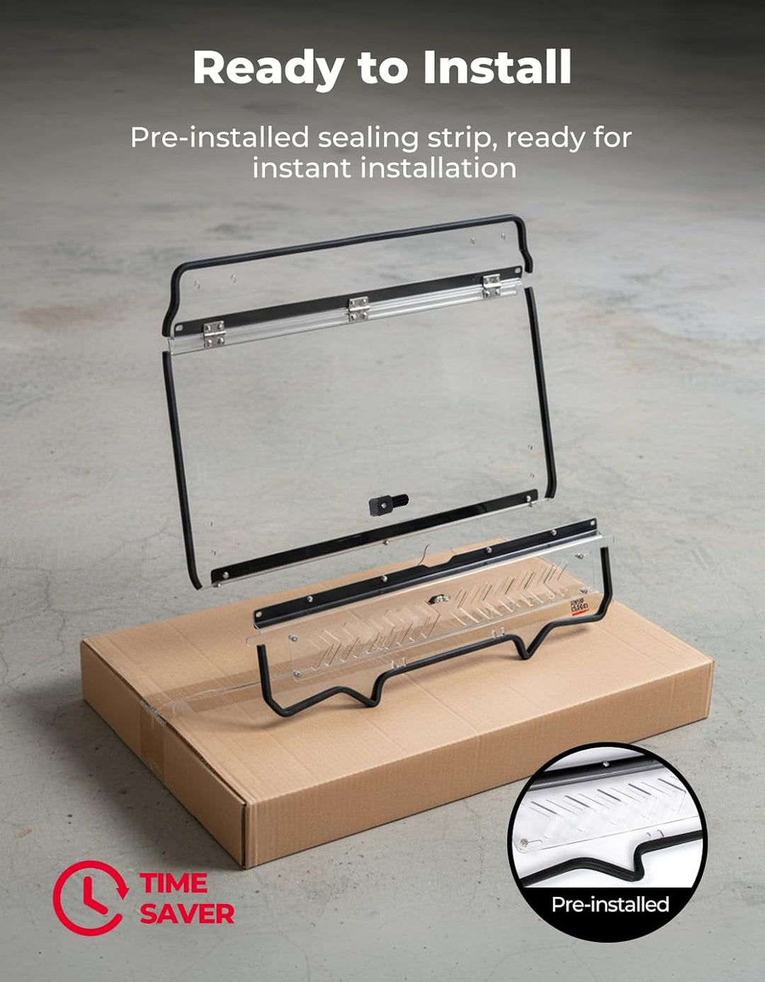 Upgraded Flip Windshield with Slide Window for 2020-2024 RZR PRO XP/4