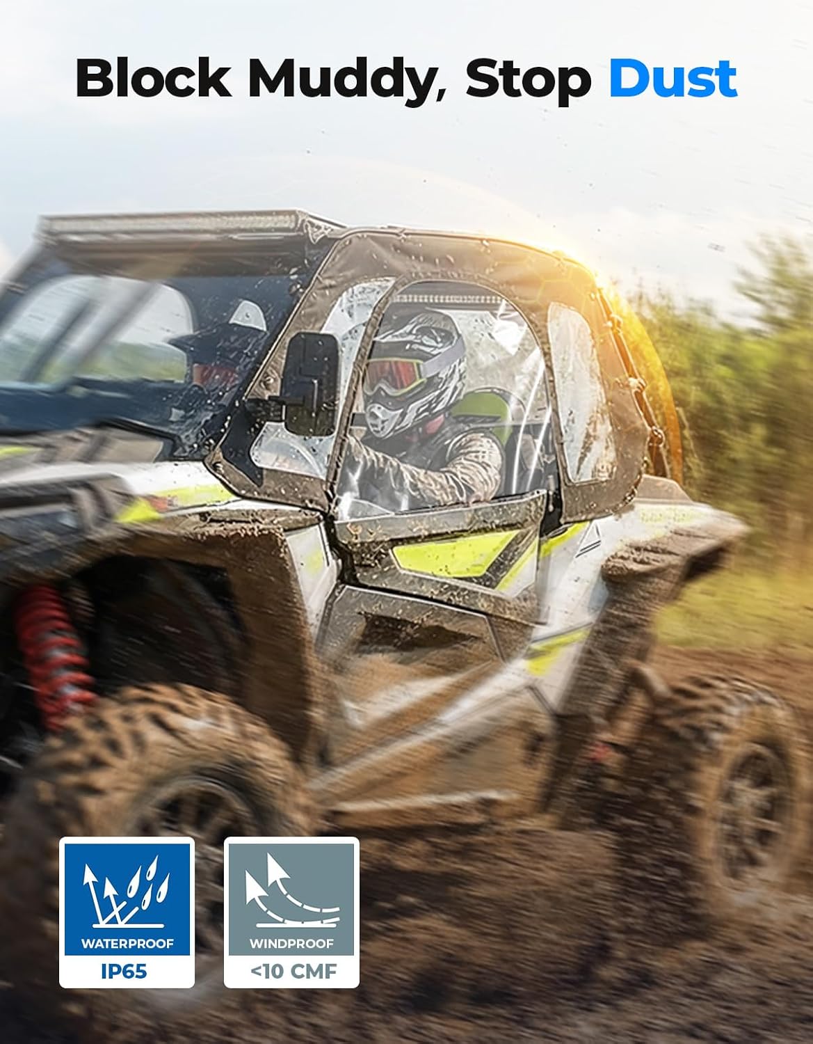 Soft Upper Door Cab Enclosure Set for RZR XP 1000 2014-2023