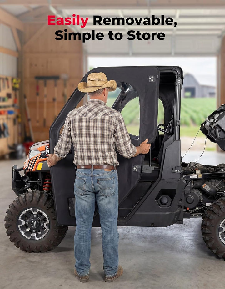 Full Doors with Steel Frame for Polaris Ranger 1000/ XP 1000 2018-2026