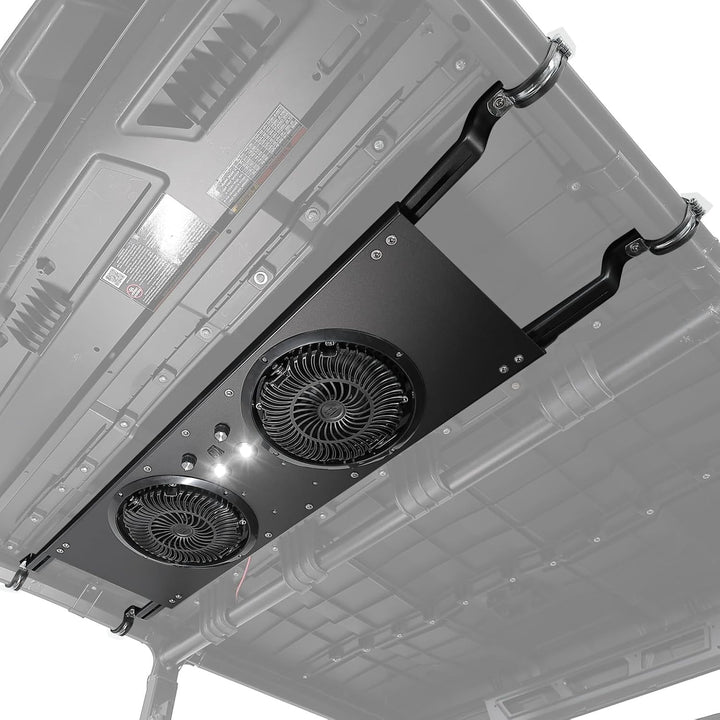 UTV Roof Fan with lights for Polaris Defender UForce 57-41 Inch Roof Width