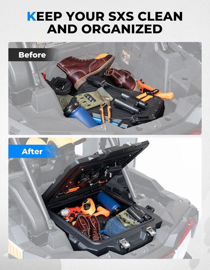 100L UTV Rear Cargo Box for Polaris RZR XP 1000 /4 (2019-2023) - Kemimoto