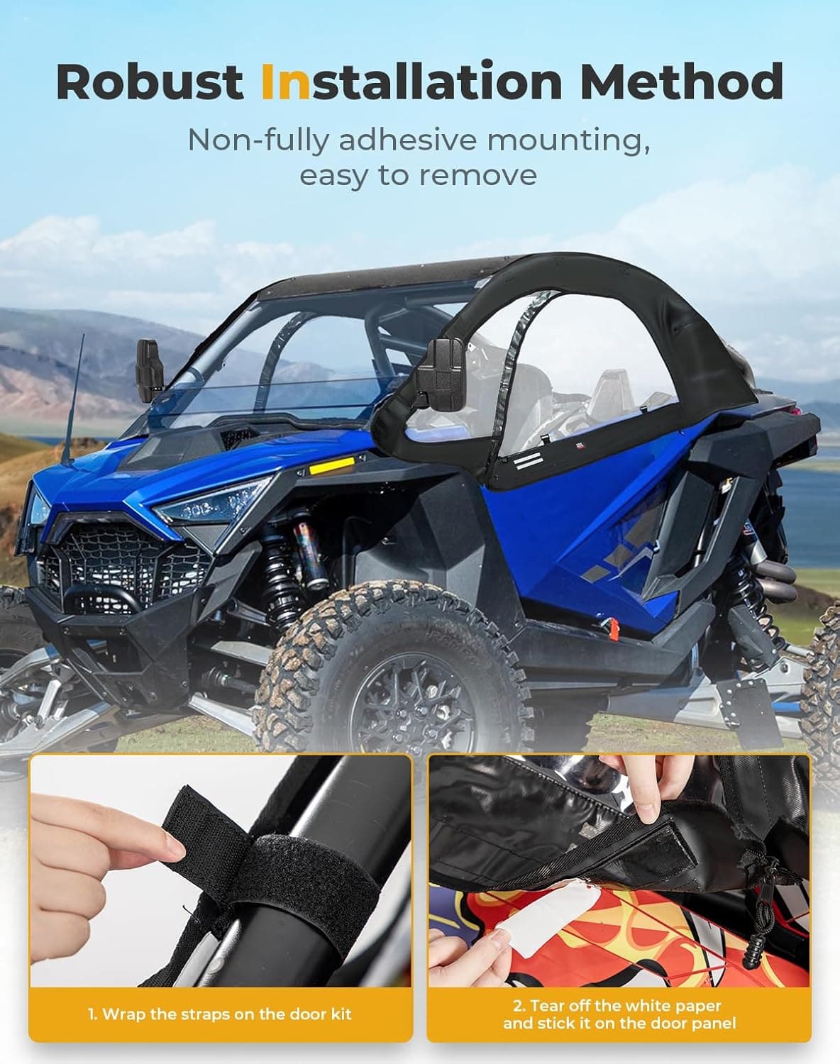 Upper Doors Soft Cab Enclosures for Polaris RZR PRO R 2022-2024