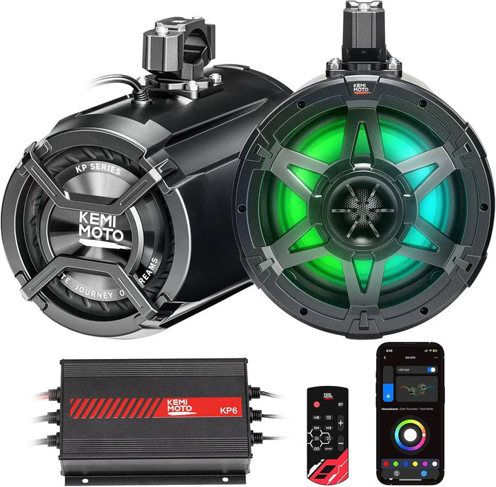 KP6 6.5" Universal Tower Speakers for UTV, ATV & Marine