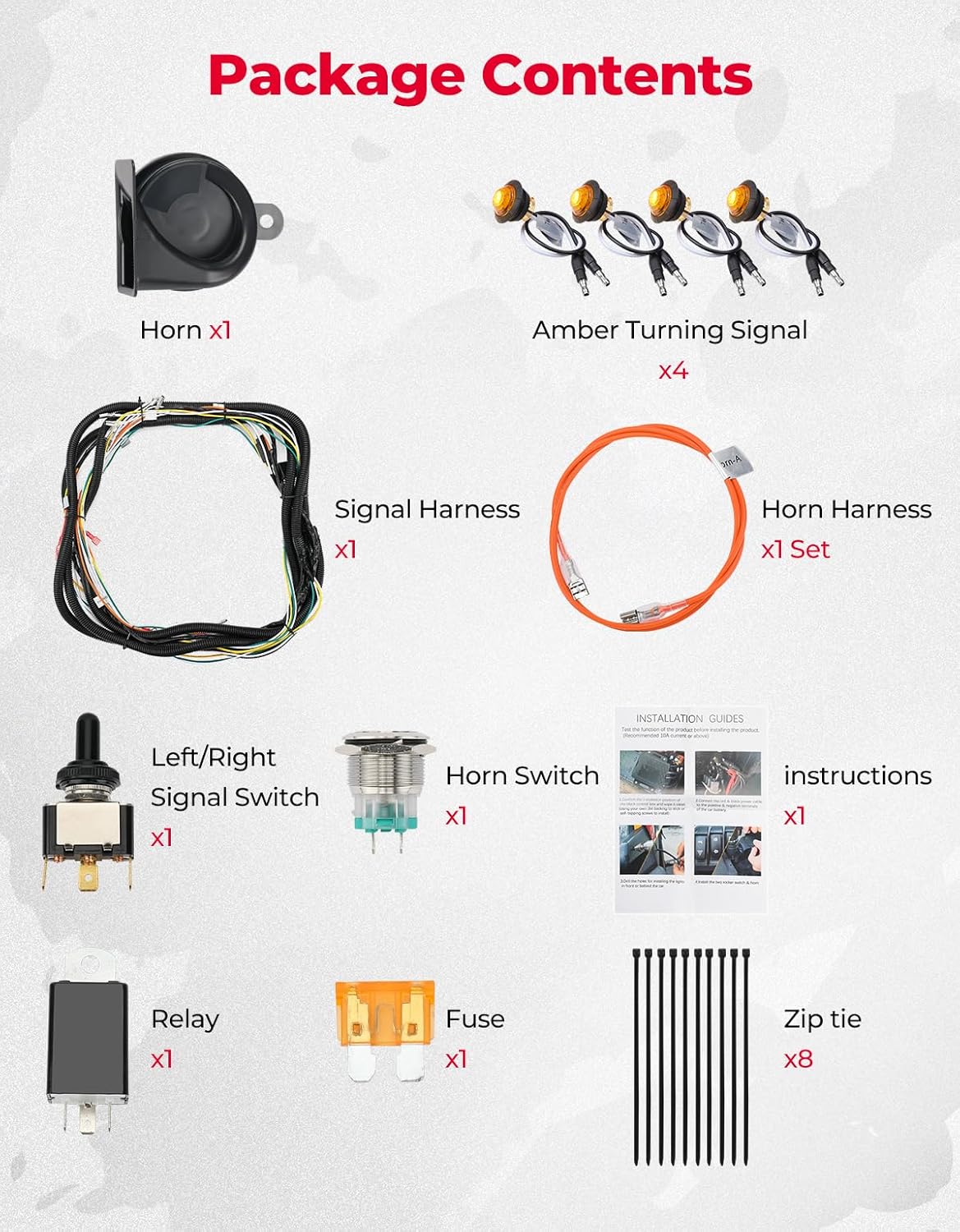 UTV Universal Turn Signal Kit