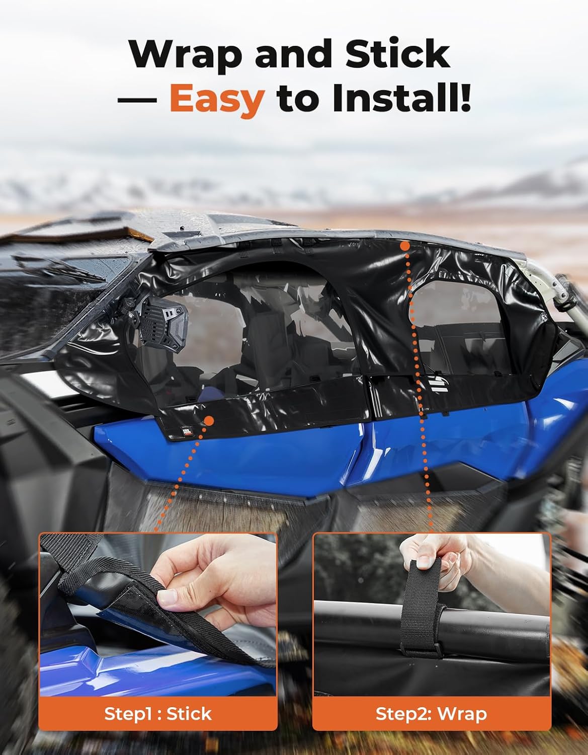Soft Cab Enclosure Upper Doors for Can-Am Maverick X3 MAX