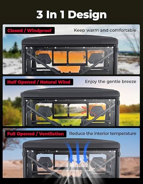 UTV Sliding Glass Rear Window For CFMOTO UFORCE 1000/1000 XL 2019-2025 - Kemimoto