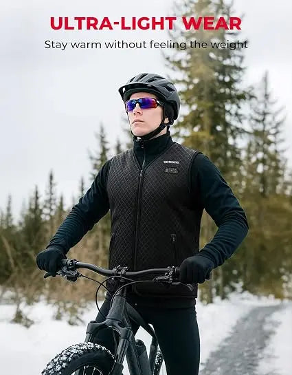 Plaid Heated Vest with Battery Pack