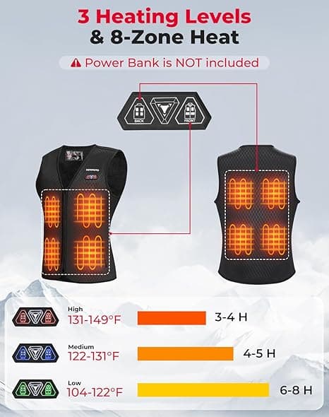 Women Heated Vest, Battery Pack Not Included