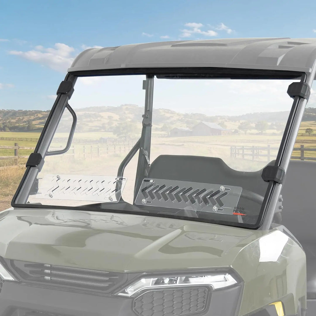 KEMIMOTO Vented Front Windshield for Polaris Ranger 500 2026–2027