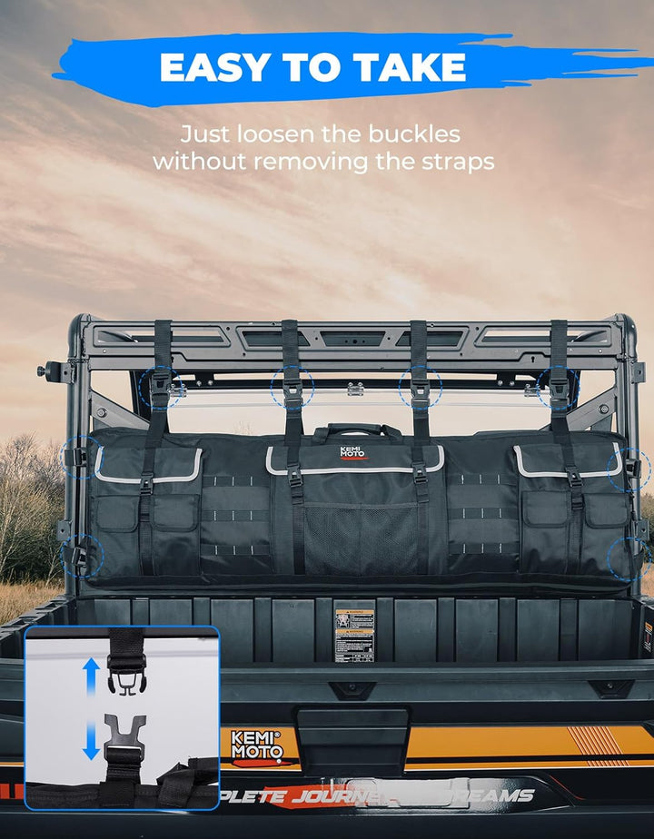 UTV Double Gun Holder Tool Rack for Hunting Gear