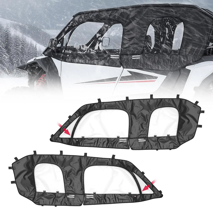 Soft Cab Enclosure Upper Doors for 2024+ Polaris RZR XP 4 1000