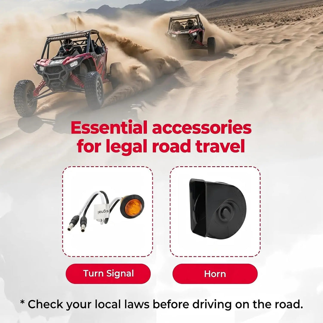 Universal Turn Signal Kit with Turn Switch & 105D Horn