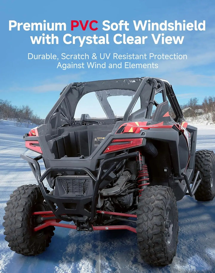 UTV Soft Rear Windshield for RZR PRO XP /Turbo R