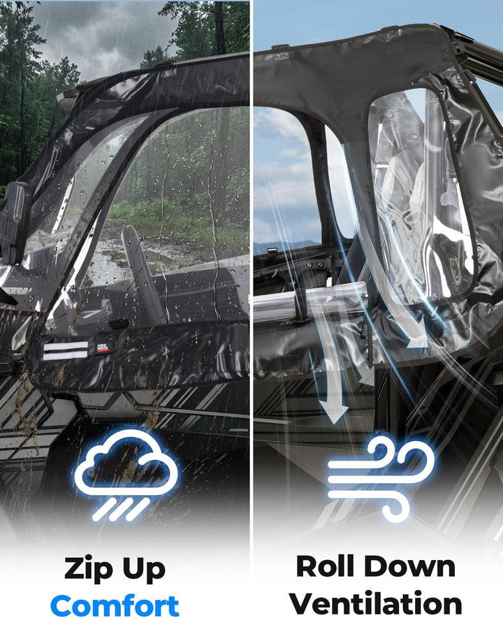 Soft Upper Door Cab Enclosure Set for RZR XP 1000 2014-2023