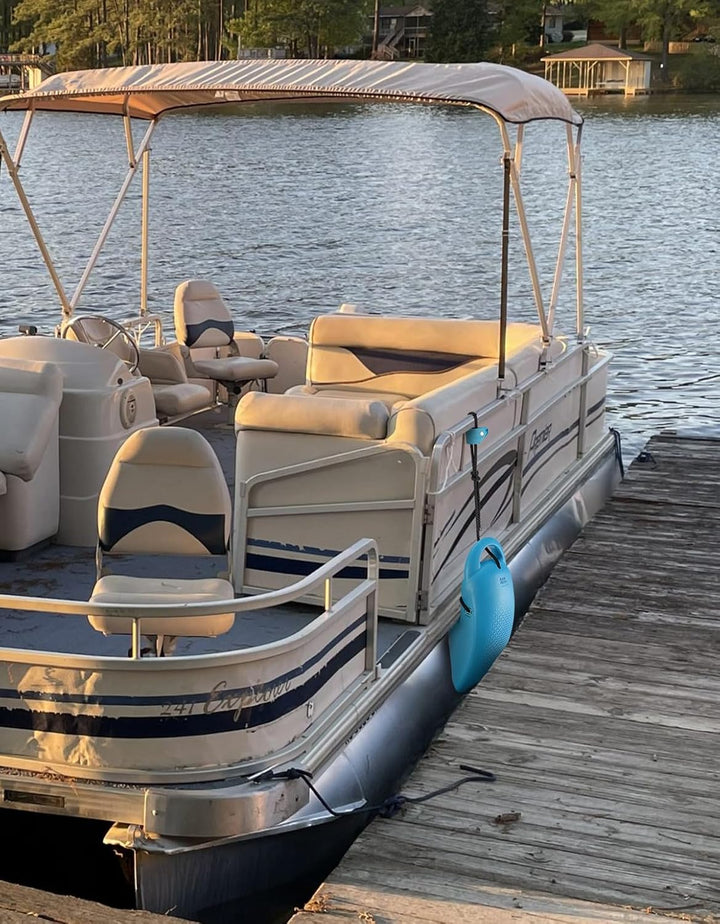 KEMIMOTO Pontoon Boat Fenders – Heavy-Duty Boat Bumpers with Locking Grooves & Quick-Release Clips for 14–28ft Boats