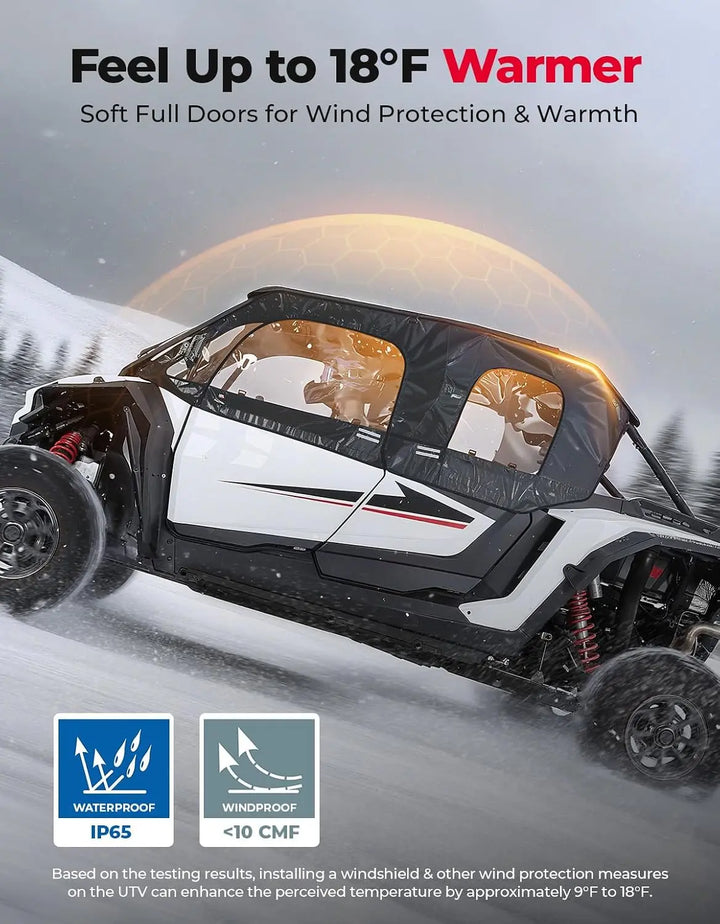 Soft Cab Enclosure Upper Doors for 2024+ Polaris RZR XP 4 1000