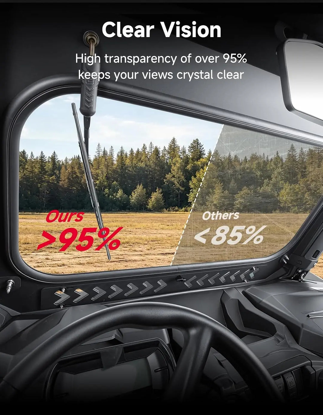 7mm Glass Windshield for Can-Am Commander & Commander MAX