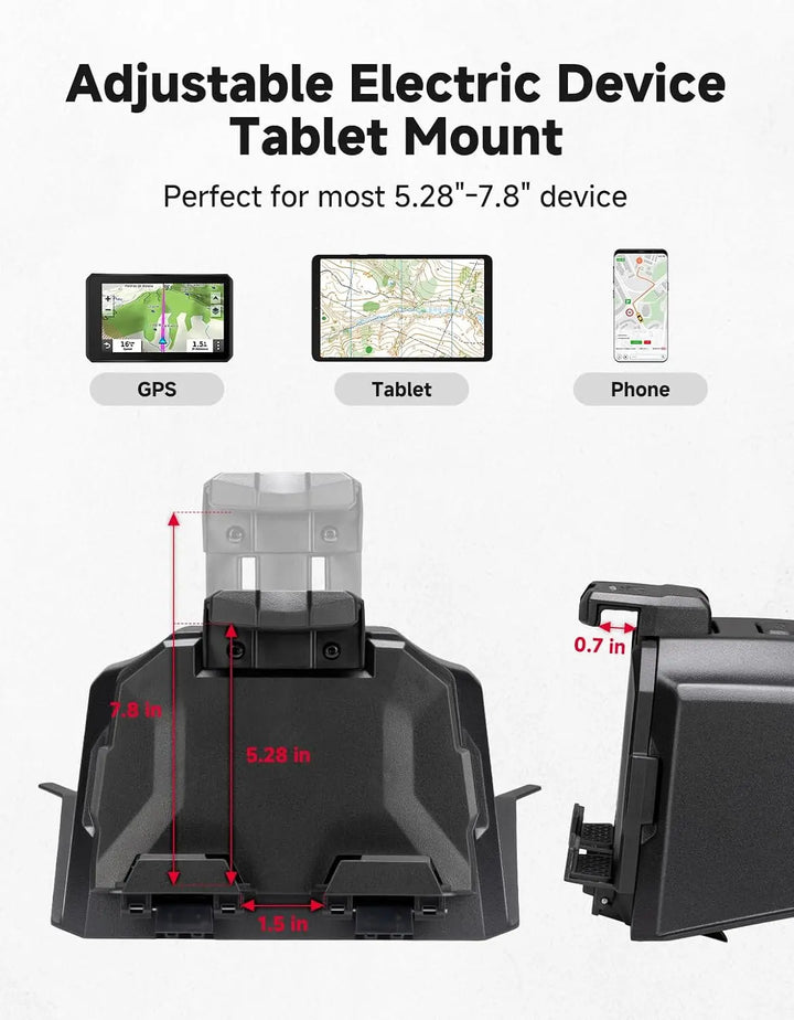 KEMIMOTO UTV Tablet Holder For CFMOTO ZForce G2（2023+）