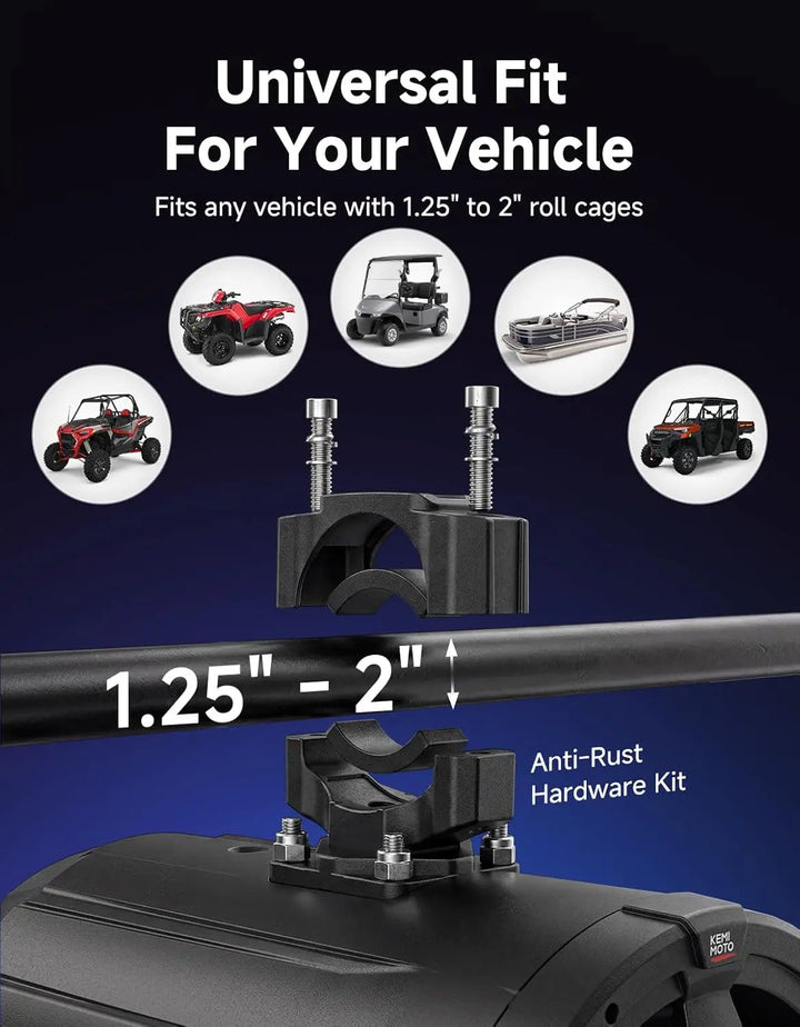 KP6 6.5" Universal Tower Speakers for UTV, ATV & Marine