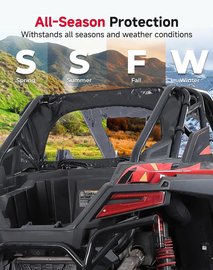 UTV Soft Rear Windshield for RZR PRO XP /Turbo R