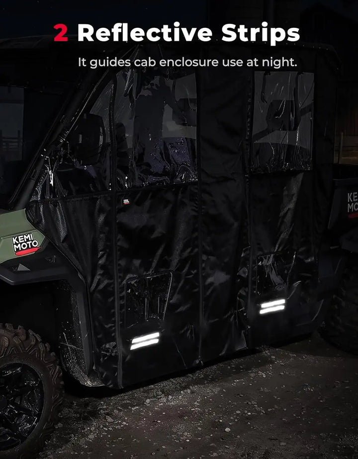 KEMIMOTO Soft Cab Enclosure Doors Compatible with Can-Am Defender Max 2017-2026