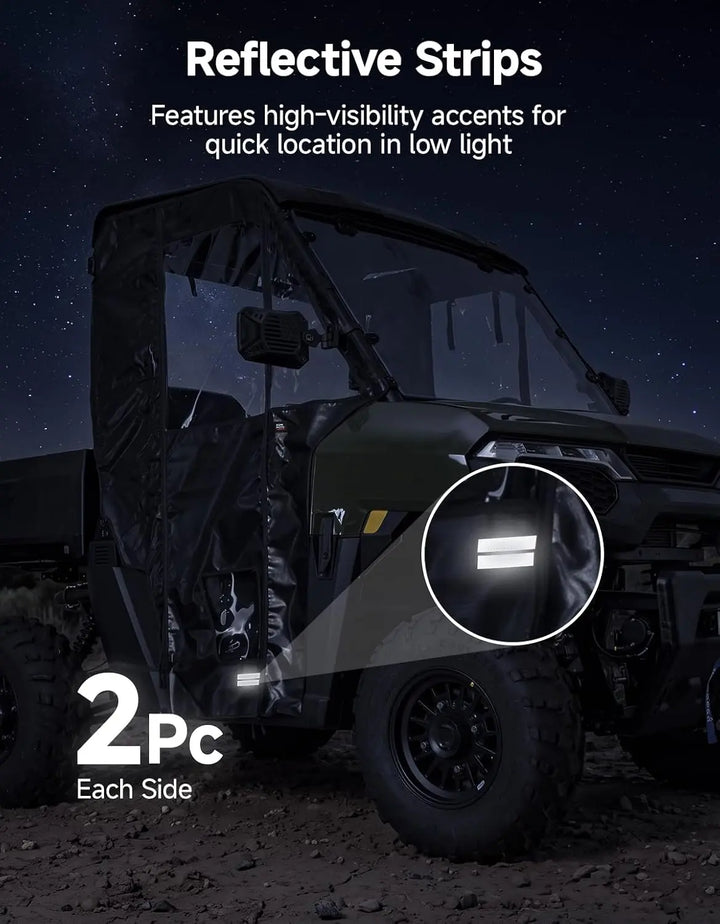 UTV Soft Doors for Polaris Ranger 500 2026, 2-Door Set