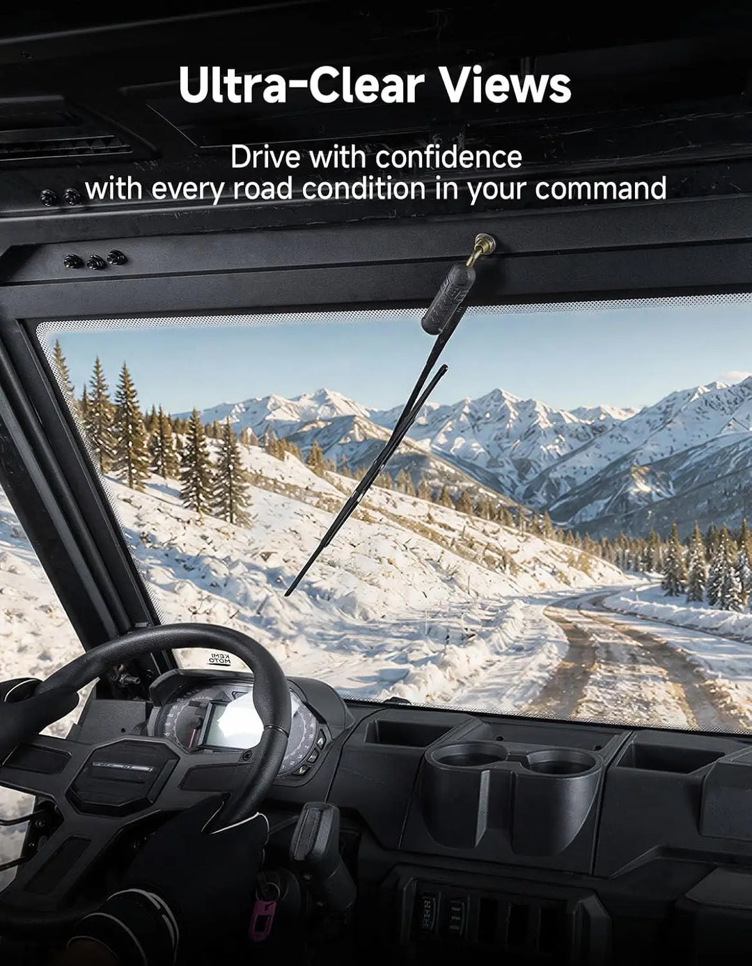 UTV 7mm Glass Windshield with Electric Wiper For Cfmoto ZForce 950 G2|800