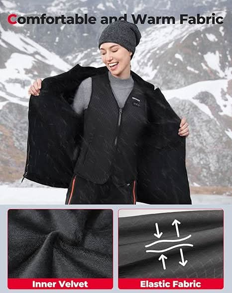 Heated Vest for Women with Battery Pack Included