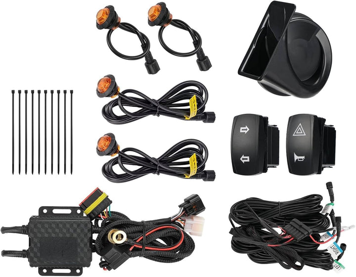 Universal Plug & Play Turn Signal Kit With Rocker Switch & 110D Horn