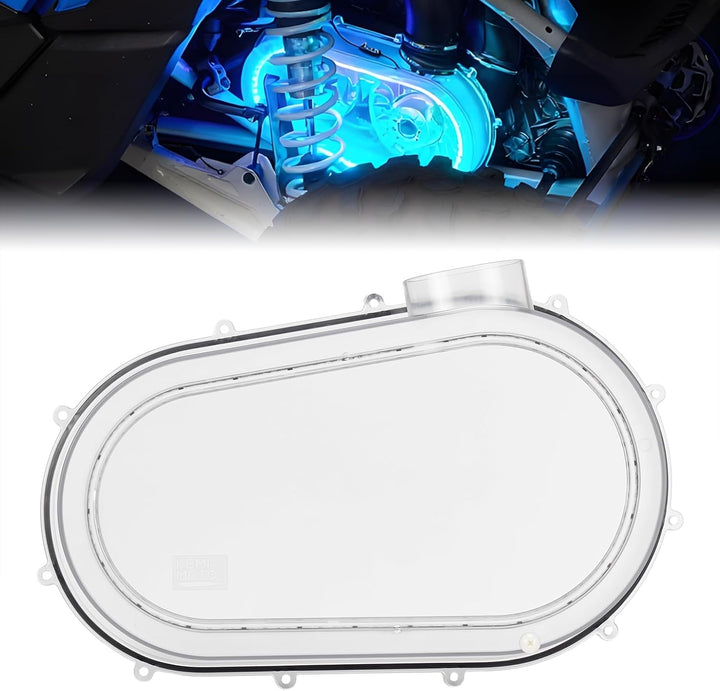 Outer Clutch Cover with RGB LED Strip Lights for Can-Am Maverick X3/MAX
