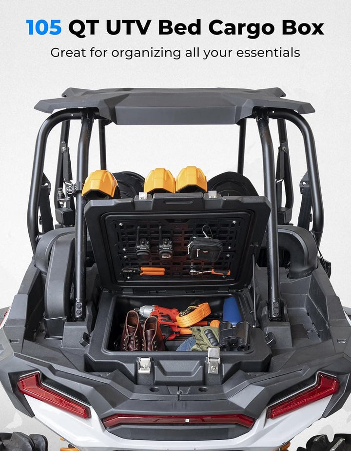 100L UTV Rear Cargo Box for Polaris RZR XP 1000 /4 (2019-2023) - Kemimoto