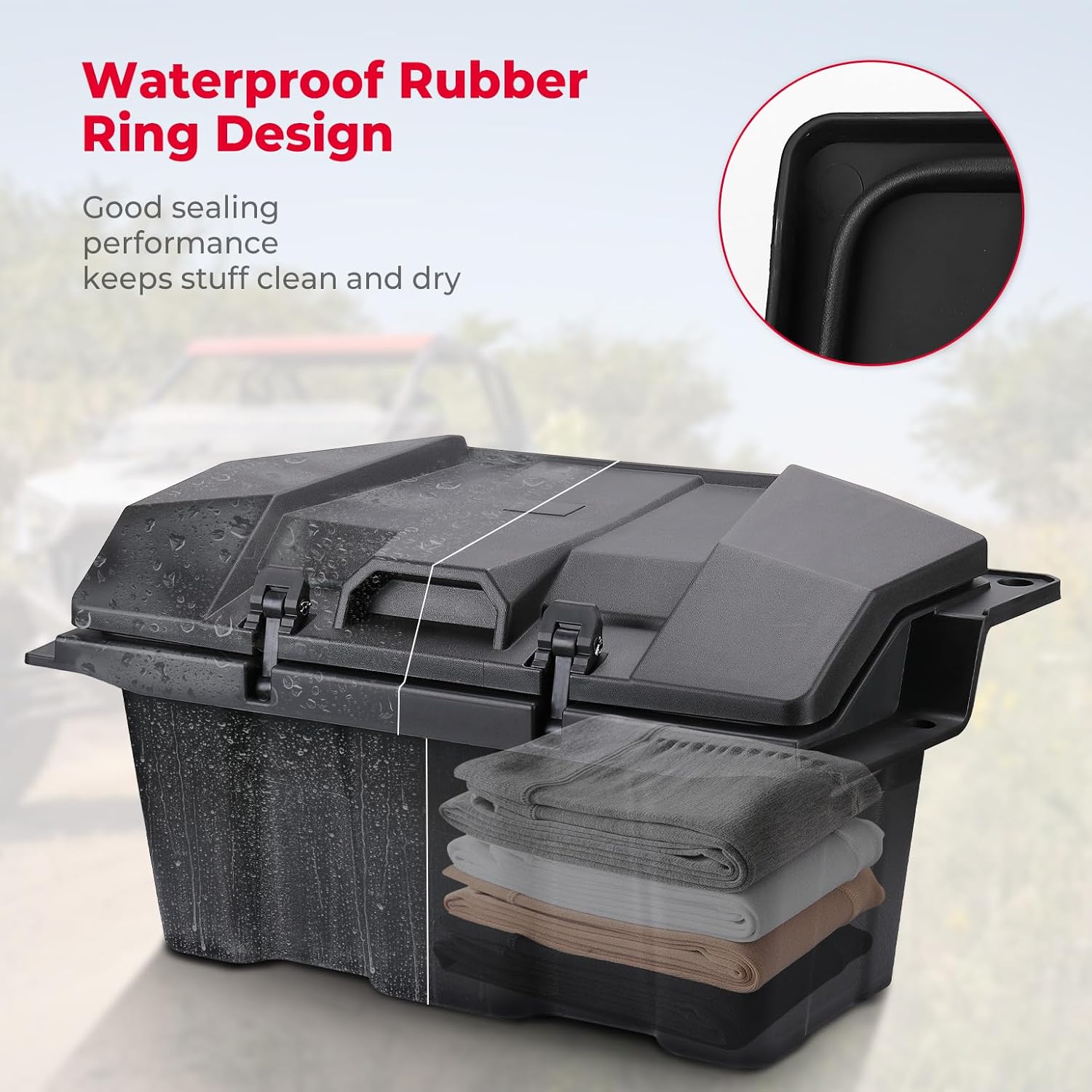 73 QT Rear Storage Bed Box for Polaris RZR PRO XP / 4 (2020-2026)