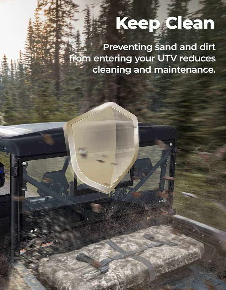 UTV Sliding Glass Rear Window For CFMOTO UFORCE 1000/1000 XL 2019-2025 - Kemimoto