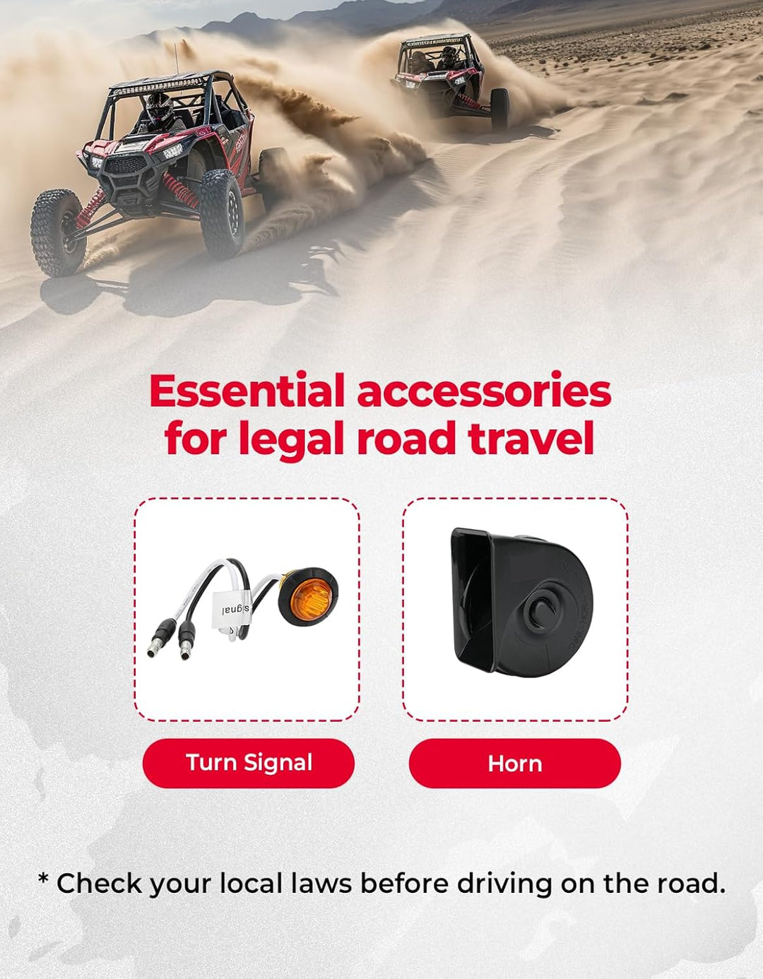 UTV Universal Turn Signal Kit