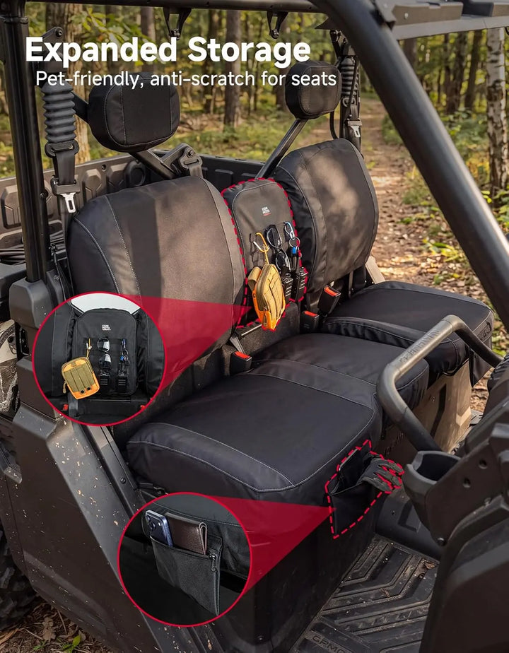 KEMIMOTO Front Seat Covers with Storage for CFMOTO UFORCE U10 Pro 2025+