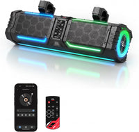 Midnight 50 Gen2 Metal Soundbar For Can am Polaris 440W Max Power, IP66 Waterproof & Quad Passive Radiators
