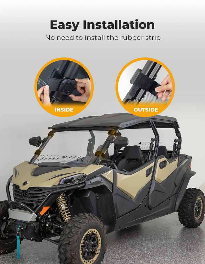 Adjustable Vented Front Windshield for 2023+ CFMOTO ZForce 950 Sport | 800 Trail