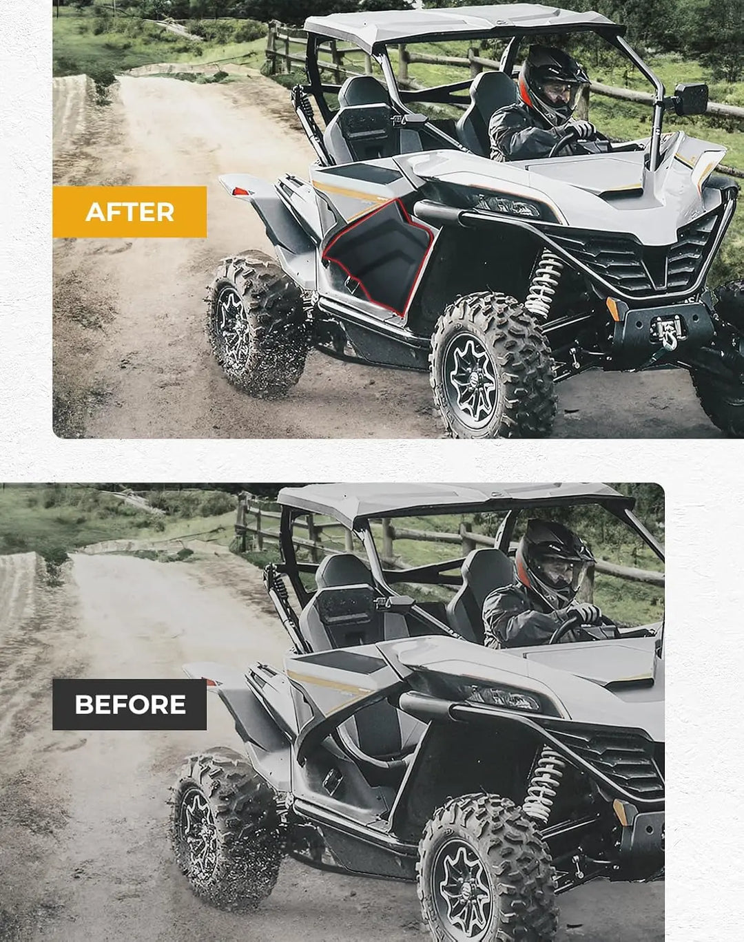 Plastic Lower Doors Inserts for CFMOTO ZForce 950