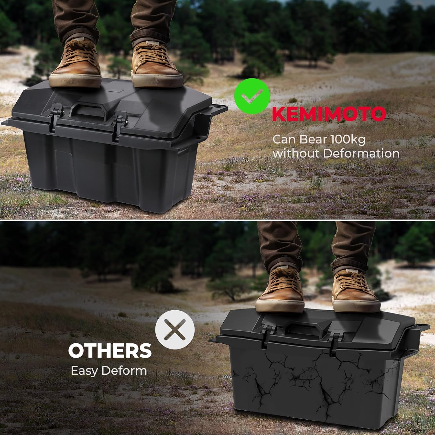 73 QT Rear Storage Bed Box for Polaris RZR PRO XP / 4 (2020-2026)