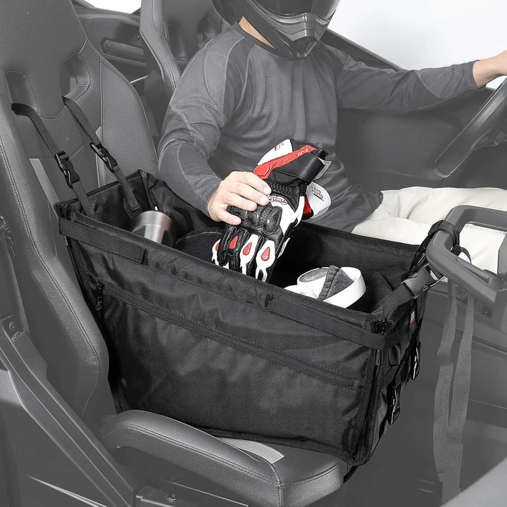 UTV Accessory Dog Booster Seat with Side Pockets