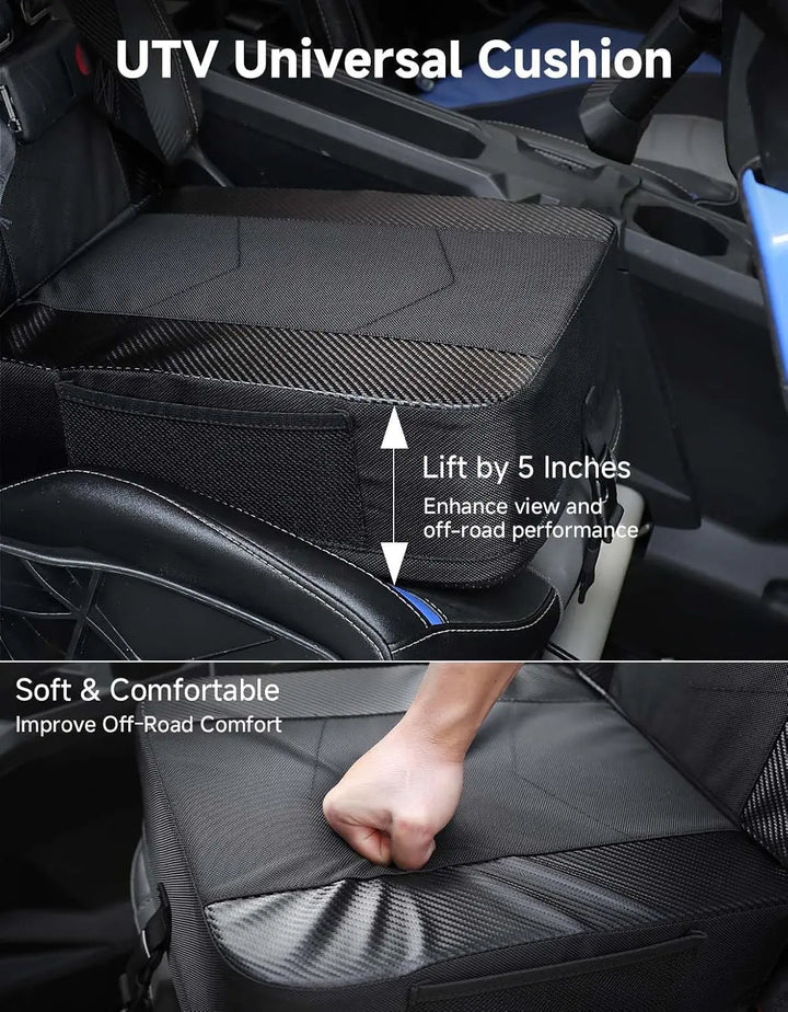 KEMIMOTO 5" UTV Universal Fit Seat Cushion for Smaller Riders
