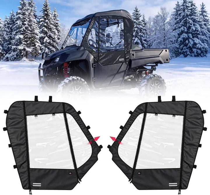 KEMIMOTO Soft Upper Doors Compatible with Honda Pioneer 700 2014-2025