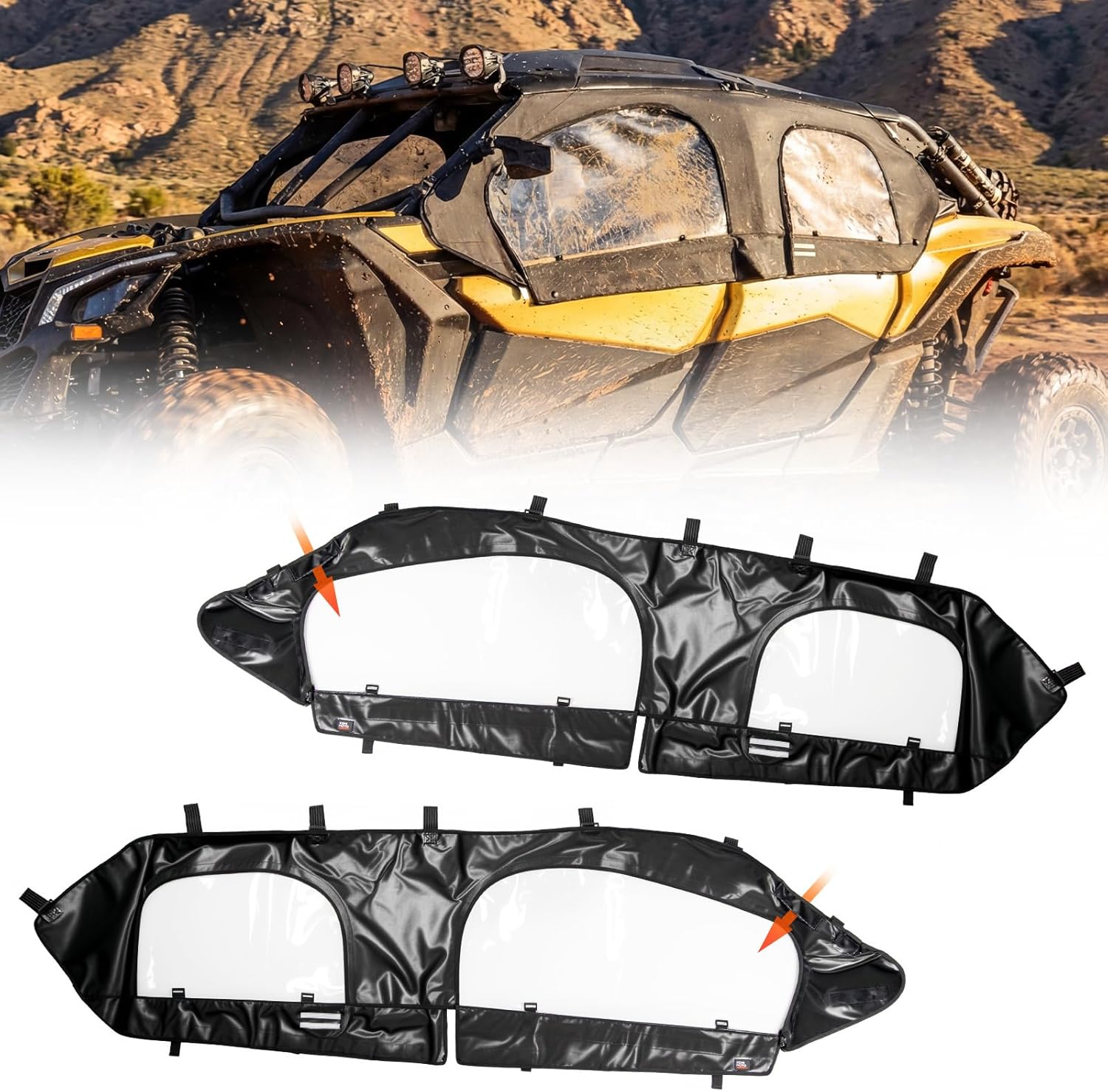 Soft Cab Enclosure Upper Doors for Can-Am Maverick X3 MAX