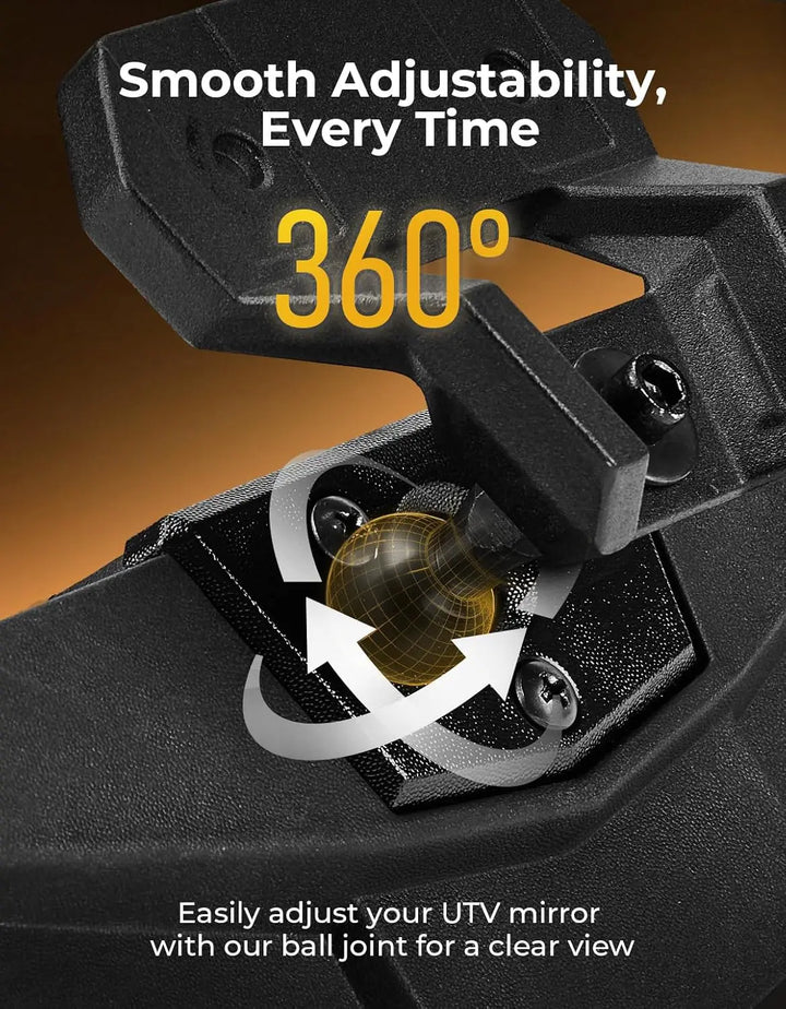 Center Rear View Mirror for Polaris RZR PRO XP / 4, Turbo R /4, RZR XP 1000
