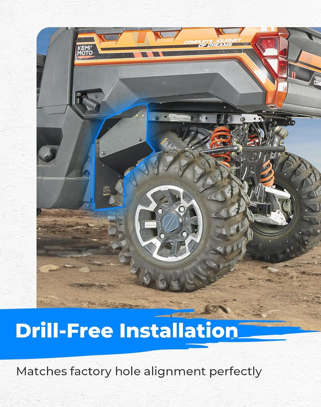 Fender Flares for Ranger XP 1000 / Crew (2018-2024) 1 Pair