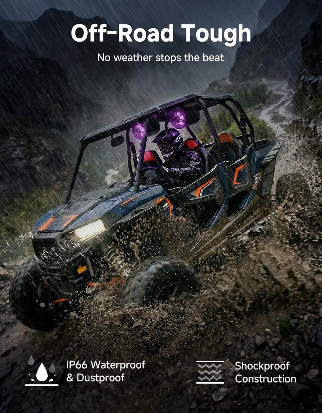 KP6 6.5" Universal Tower Speakers for UTV, ATV & Marine
