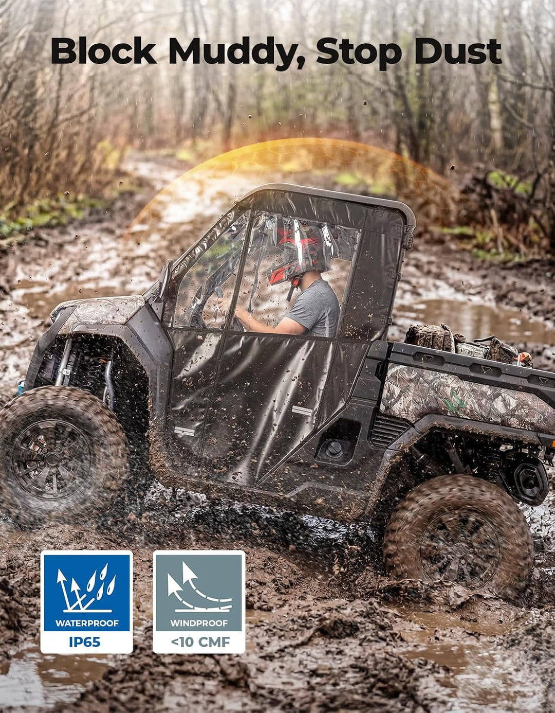 UTV Soft Full Doors Cab Enclosure for CFMOTO UFORCE U10 Pro