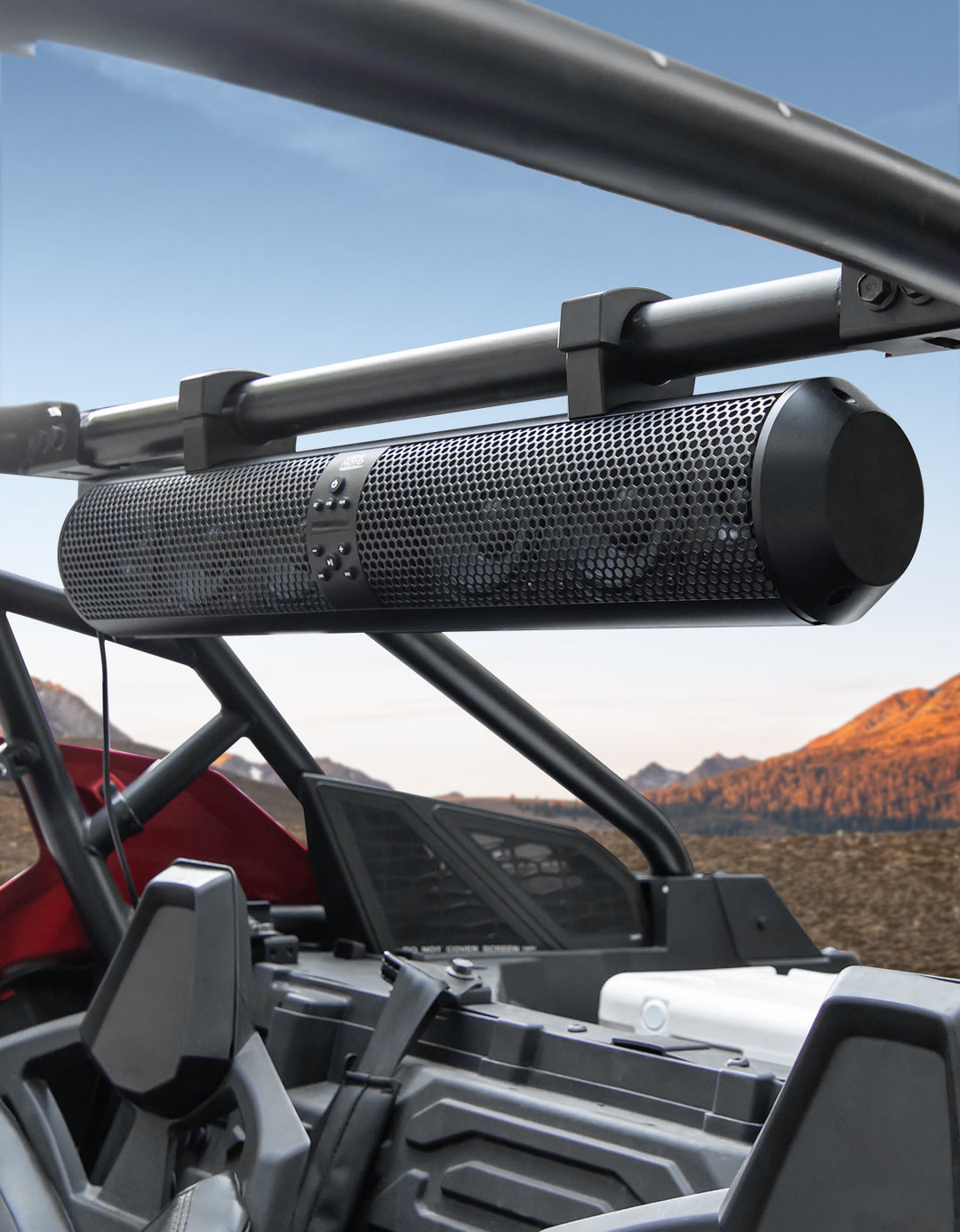 UTV Bluetooth Sound & Light Combo Kit for Can-Am / Polaris / CFMOTO (1.5"-2.25" Roll Bar)