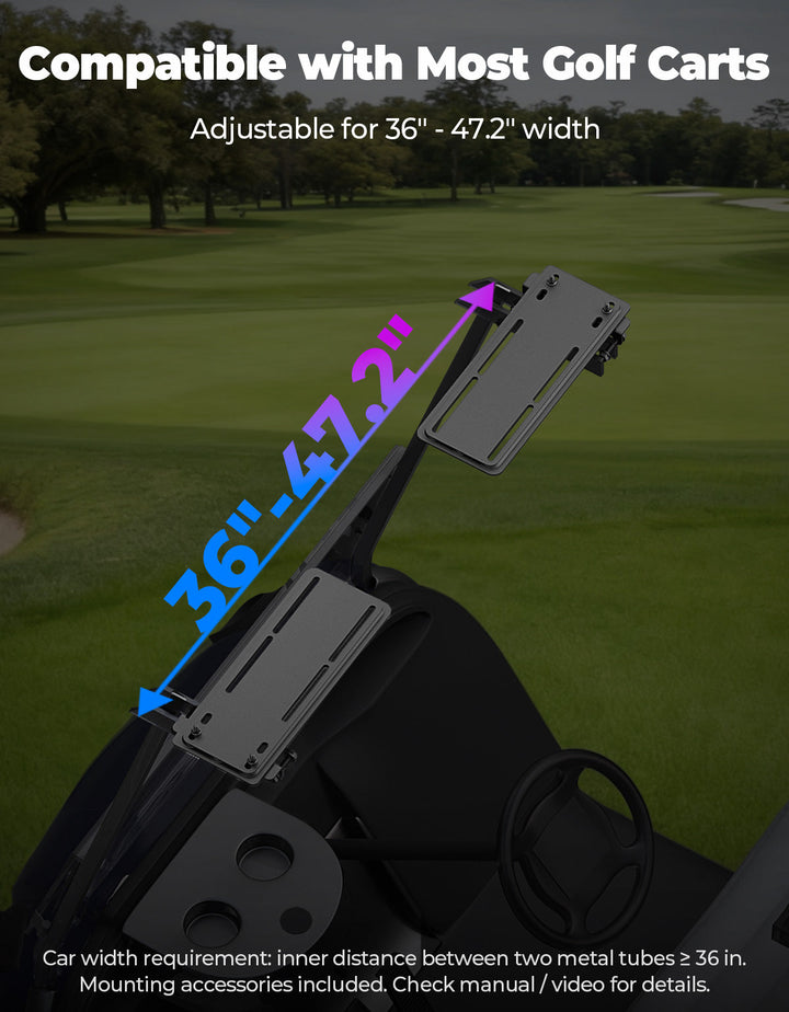 Midnight 90 Roof 34" Golf Cart Bluetooth Sound Bar RGB Lights 400W Waterproof Speaker - Kemimoto