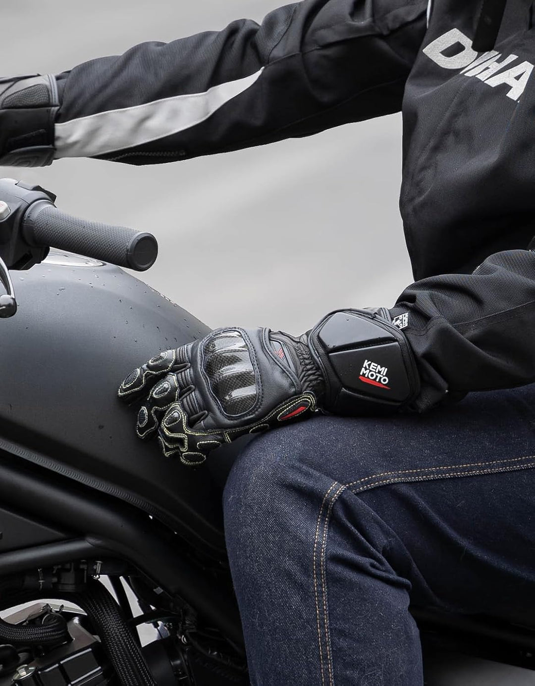 Motorcycle Gloves, Racing Leather Touchscreen Riding Gloves